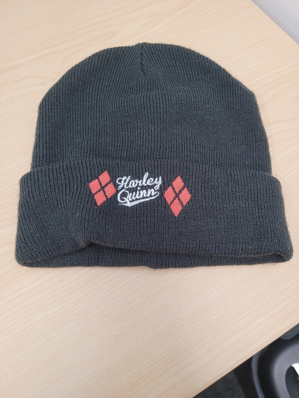 DC Comics Harley Quinn Black Beanie